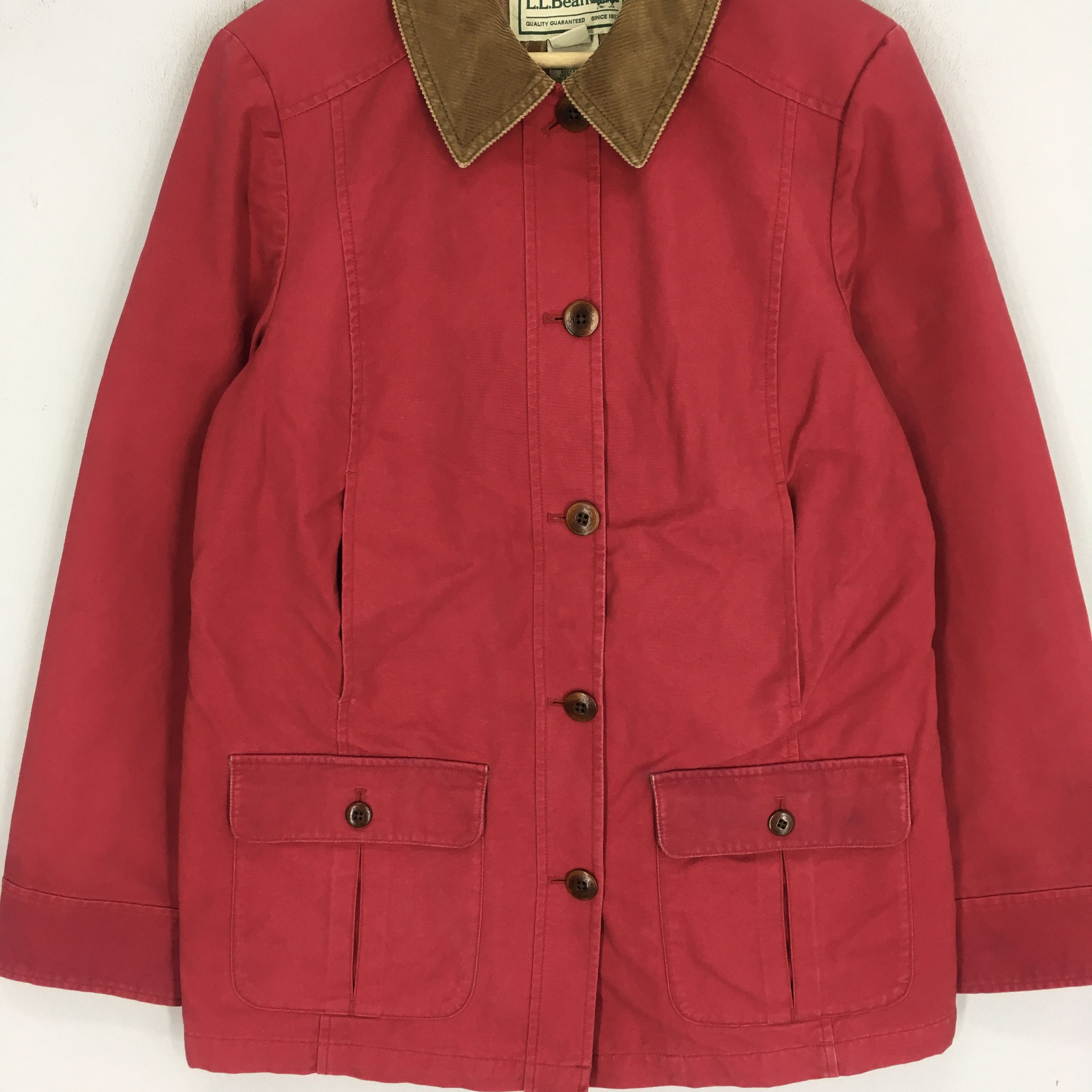 L.L. Bean Vintage 90's LL Bean Red Four Pocket Workwear Jacket - 1851 Size US M / EU 48-50 / 2 - 4 Thumbnail