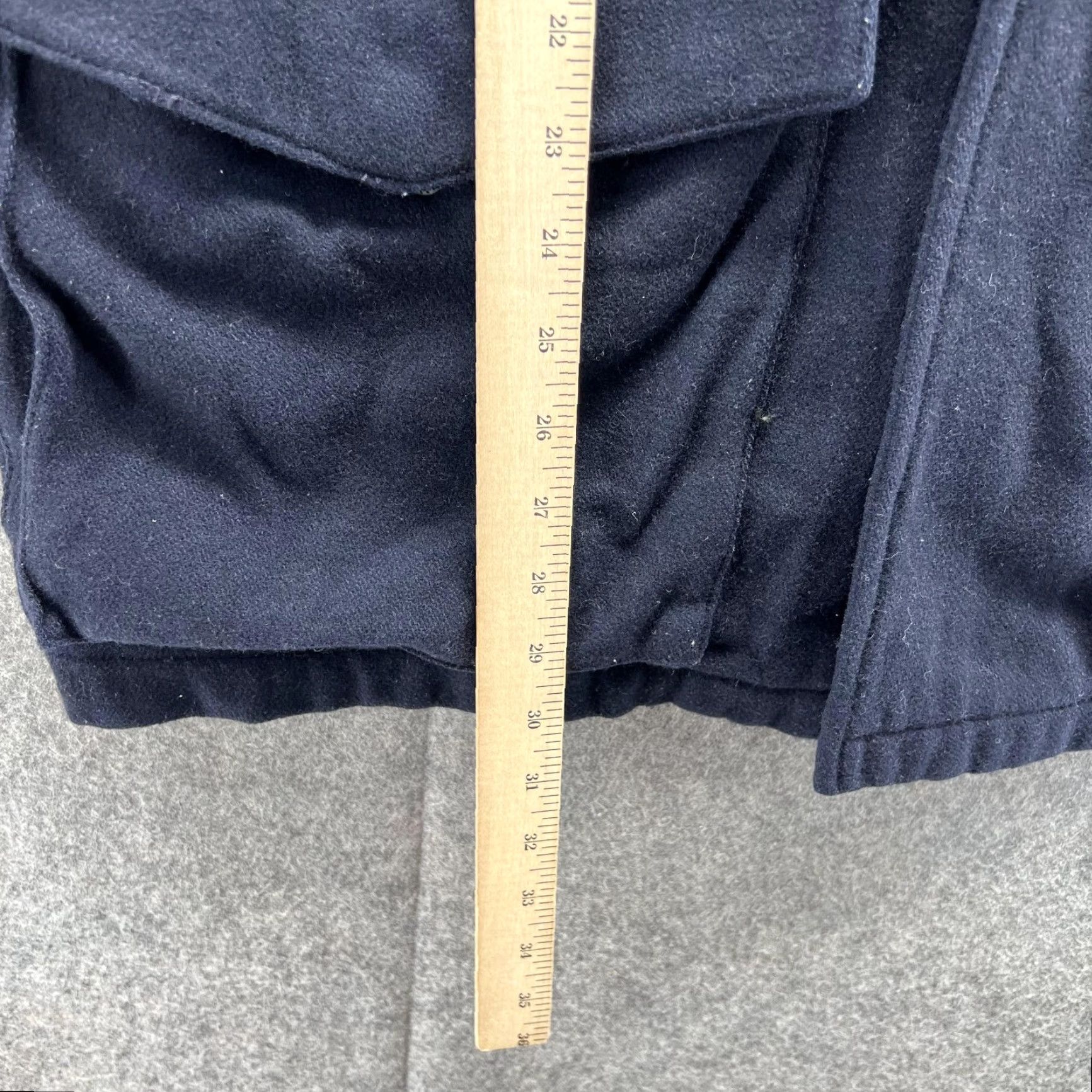Tommy Hilfiger Tommy Hilfiger Jacket Men Large Blue Wool Coat Casual Overcoat Pockets Size US L / EU 52-54 / 3 - 7 Thumbnail