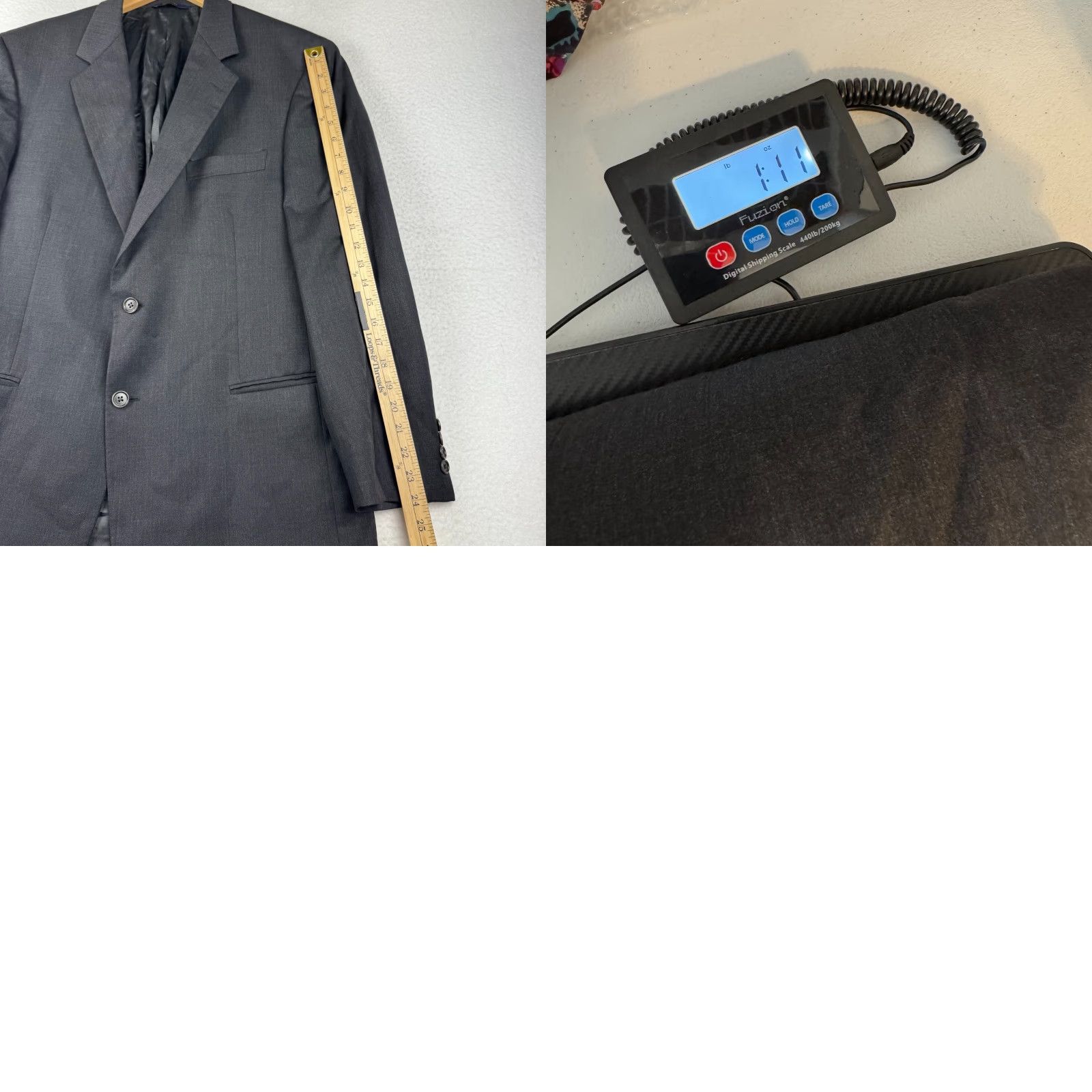 Brooks Brothers Brooks Brothers Blazer Wool 2 Piece Charcoal Mens 43R Classic 38 Waist Made in Italy Size 38R - 10 Thumbnail