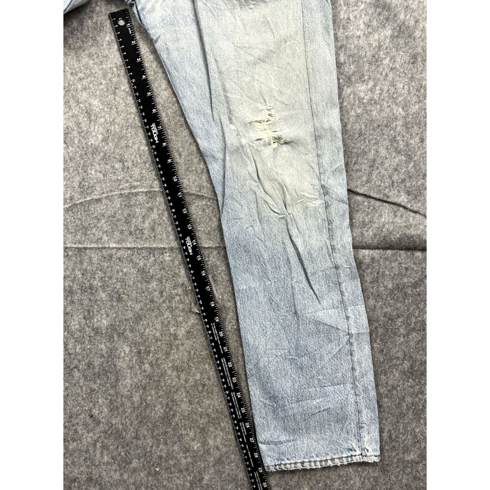 Levi's Levi's 752 Jeans Mens Regular Fit Straight Leg Light Wash 33x34 Jeans Regular Mens Levi's 752 City Classic Designer Outdoor Vintage No Size US 33 - 5 Thumbnail