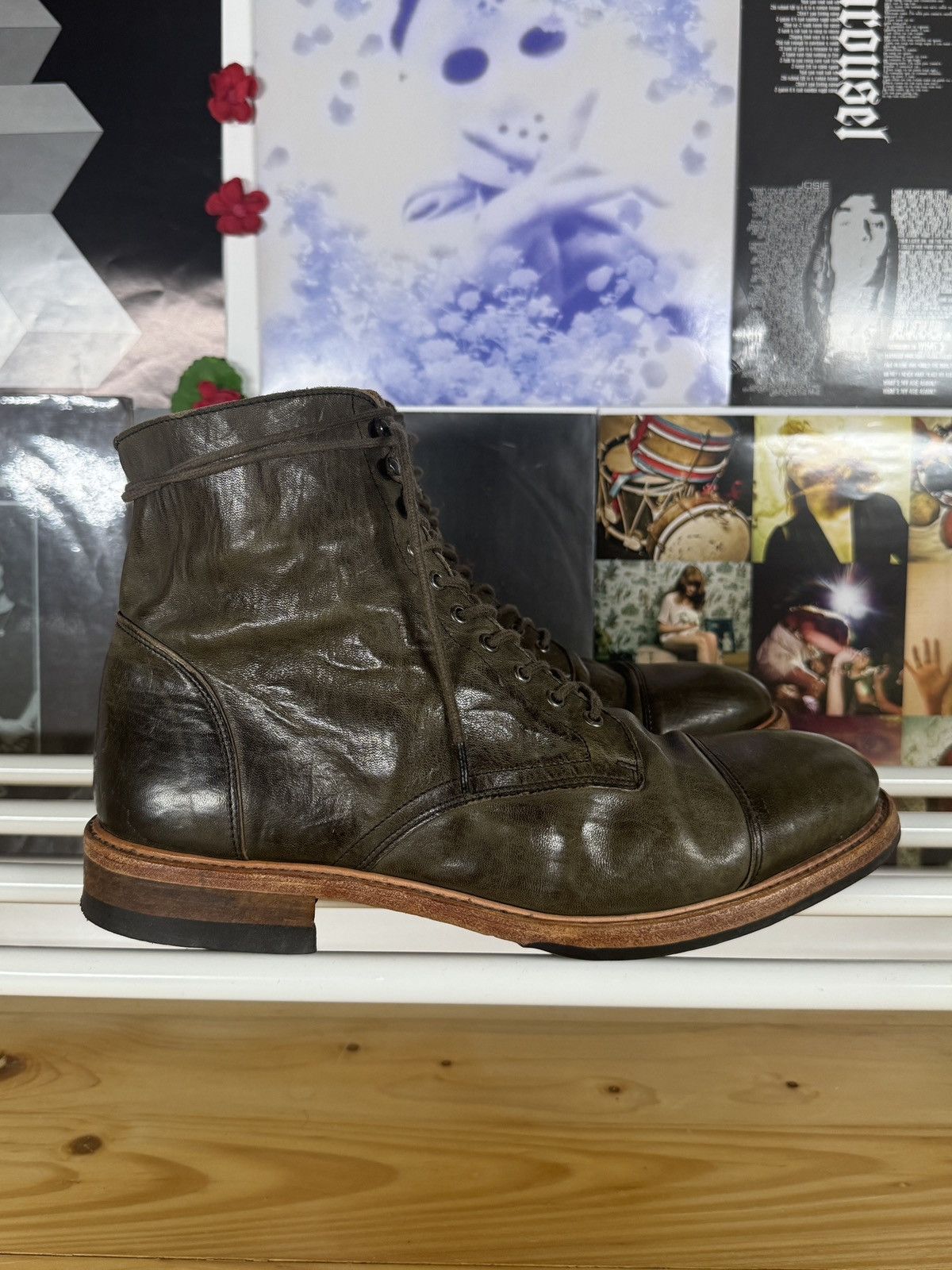 The Last Conspiracy Lace Up High Leather Boots Size US 10 / EU 43 - 2 Thumbnail