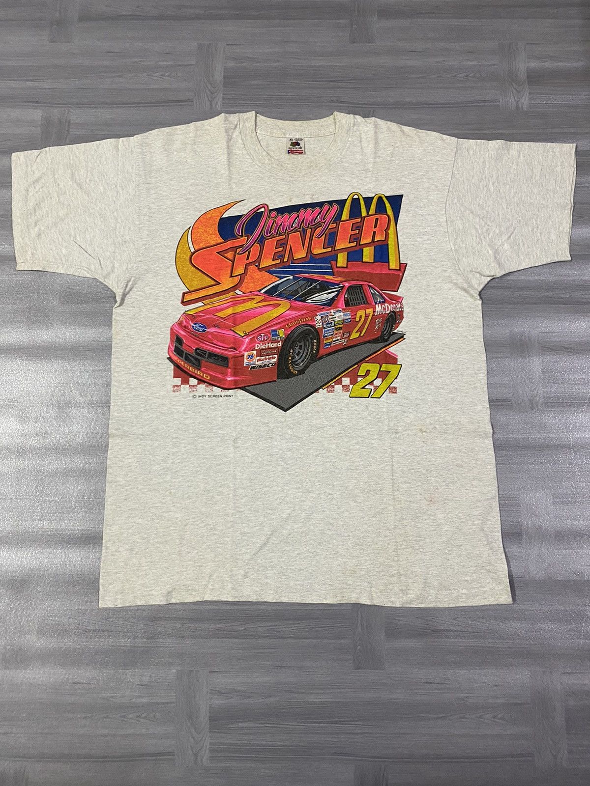 NASCAR Vintage Jimmy Spencer Nascar Size US XL / EU 56 / 4 - 1 Thumbnail