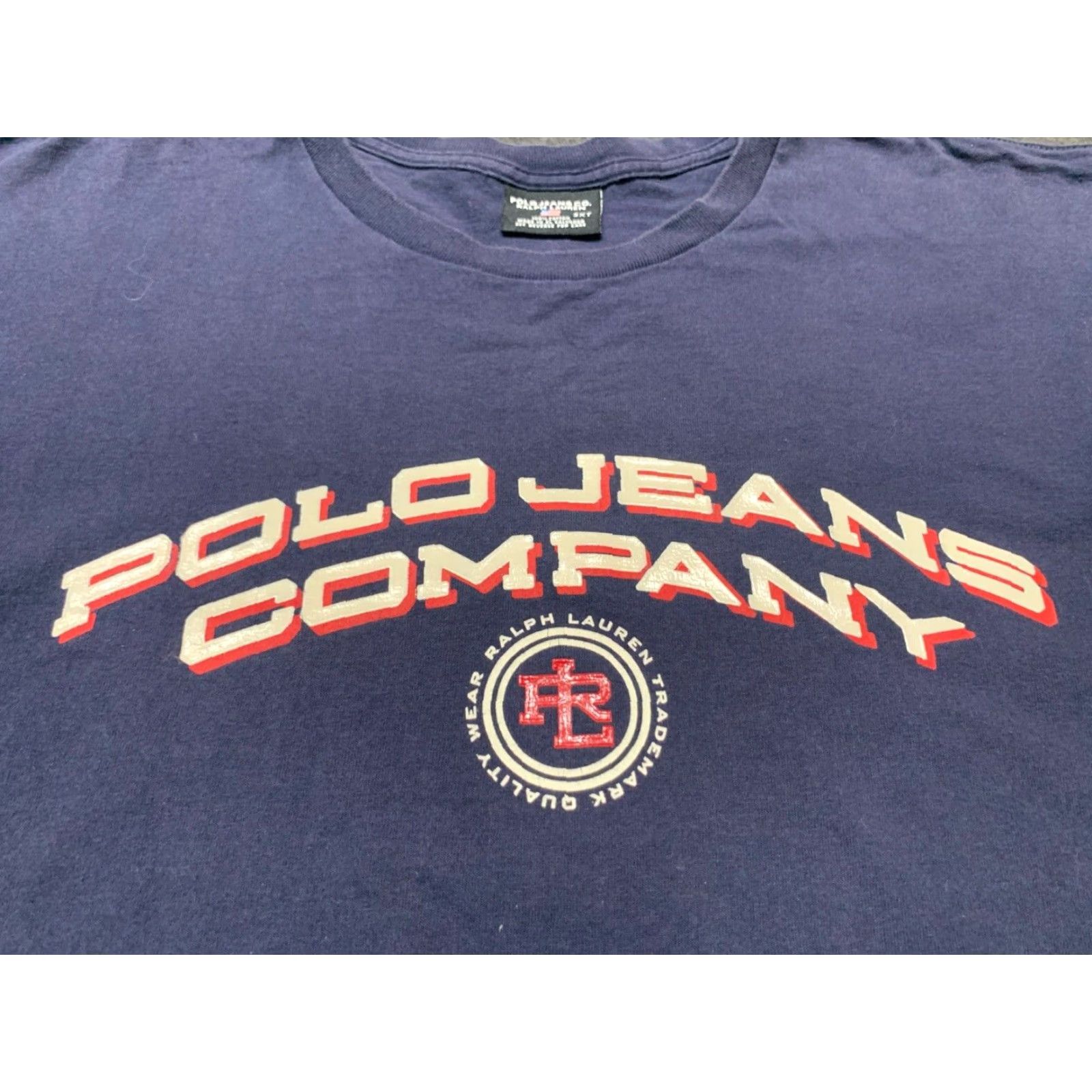 Polo Ralph Lauren Vintage Polo Ralph Lauren Logo Long Sleeve T-Shirt Men 3XLT Casual Solid Blue Size US XXL / EU 58 / 5 - 2 Thumbnail
