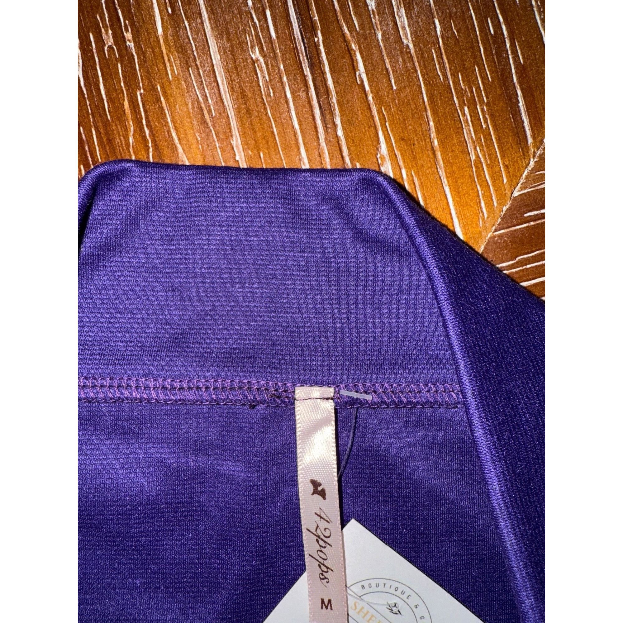 Other Purple Midi Pencil Skirt Medium By 42 Pops Stretchy Knit Fab Size 28" / US 6 / IT 42 - 5 Thumbnail