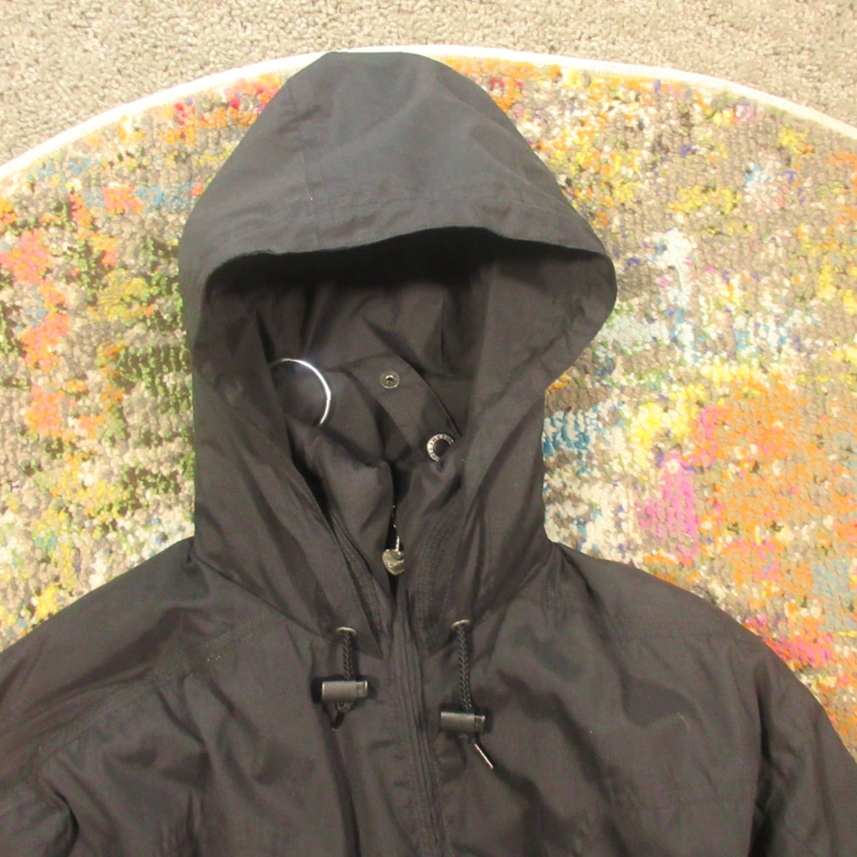 Obermeyer VINTAGE Obermeyer Lined Jacket Womens 8 Black Hooded Parka Ski Snowboard Winter Size M / US 6-8 / IT 42-44 - 3 Thumbnail