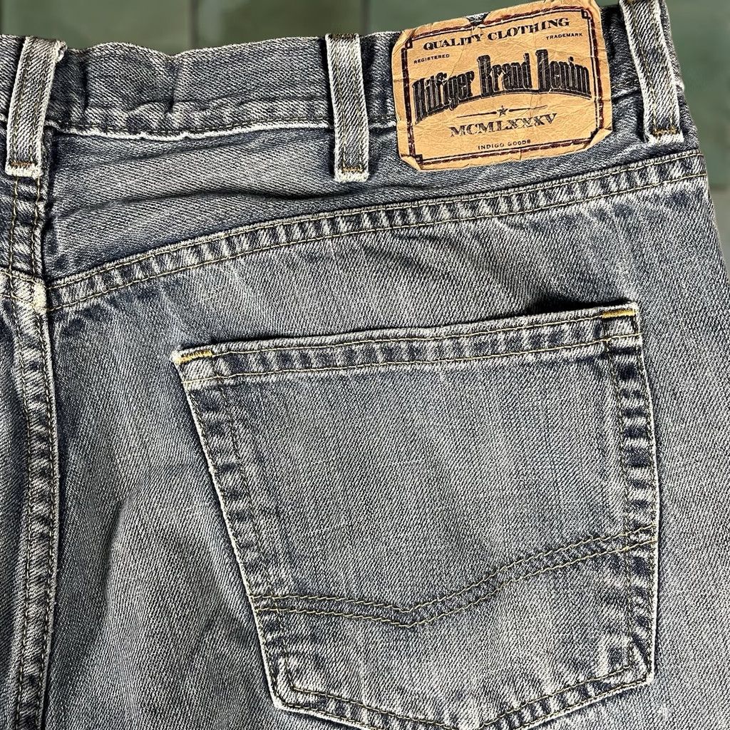 Tommy Hilfiger Mens Tommy Hilfiger Brand Denim Jeans 38x30 Classic Straight Baggy Grunge Blue Size US 38 / EU 54 - 1 Thumbnail