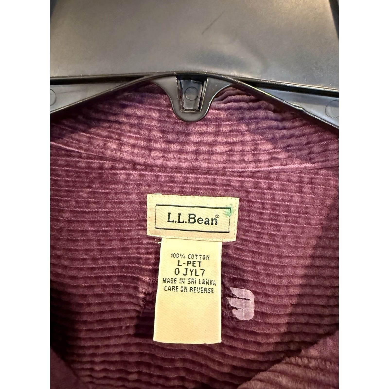 Vintage VINTAGE L.L. Bean Corduroy Shacket Shirt Women's Purple Petite LP Large Shacket Shirt Petite Women’s Purple Corduroy Blouse LP Size L / US 10 / IT 46 - 2 Thumbnail