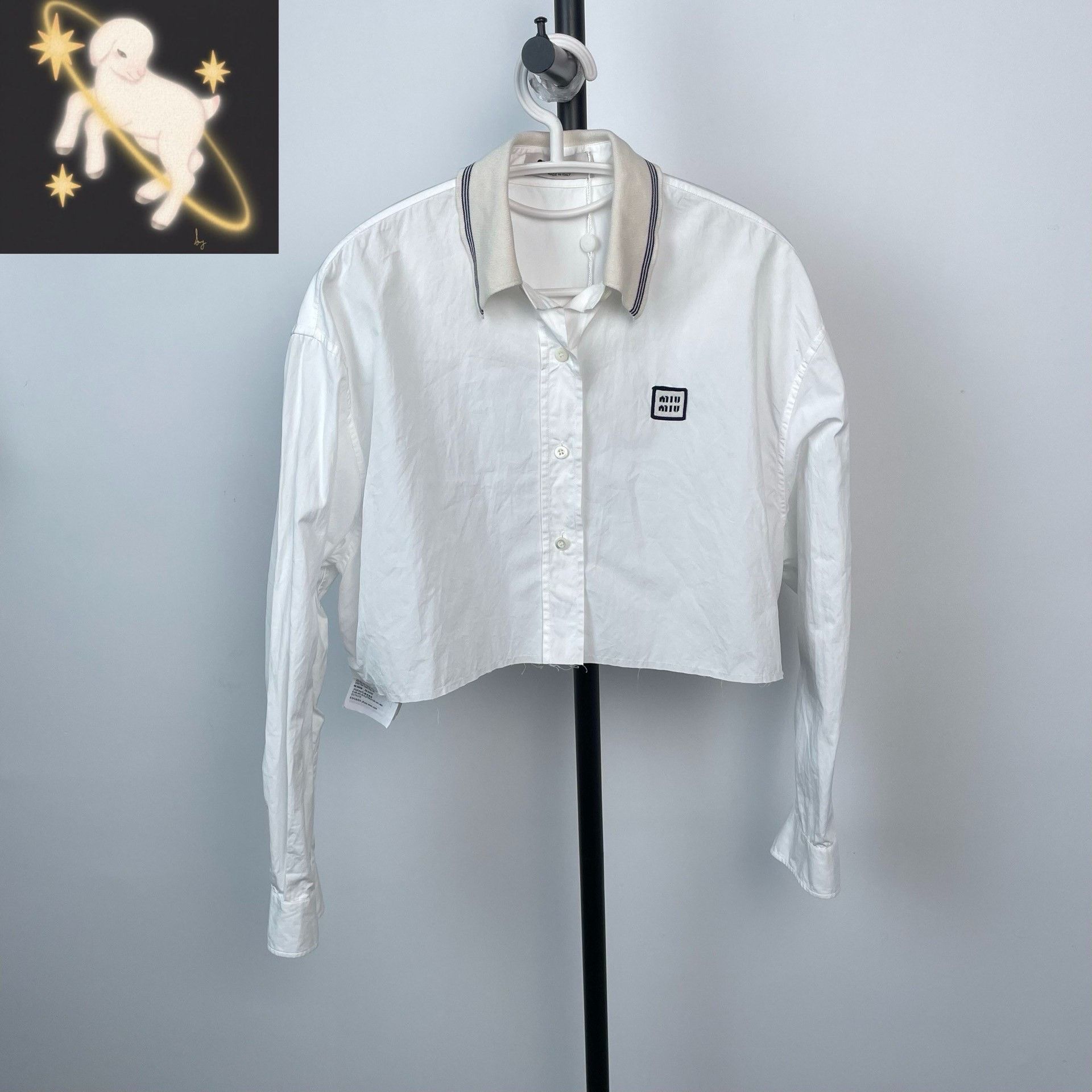 Miu Miu Miu Miu White Button Up 25 Women Size XS / US 0-2 / IT 36-38 - 1 Thumbnail