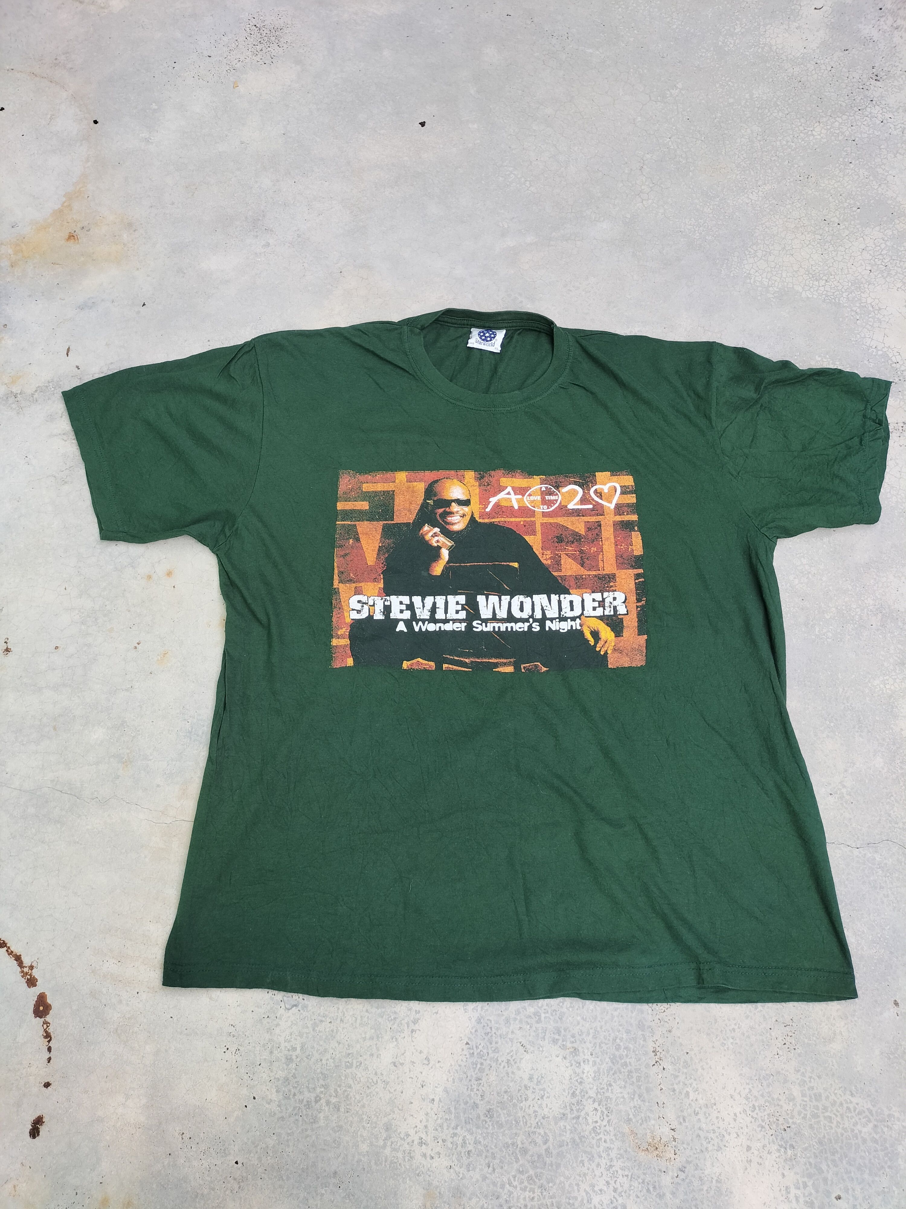 Band Tees Vintage Stevie Wonder Tour Tees Fashion music band Size US XL / EU 56 / 4 - 2 Thumbnail
