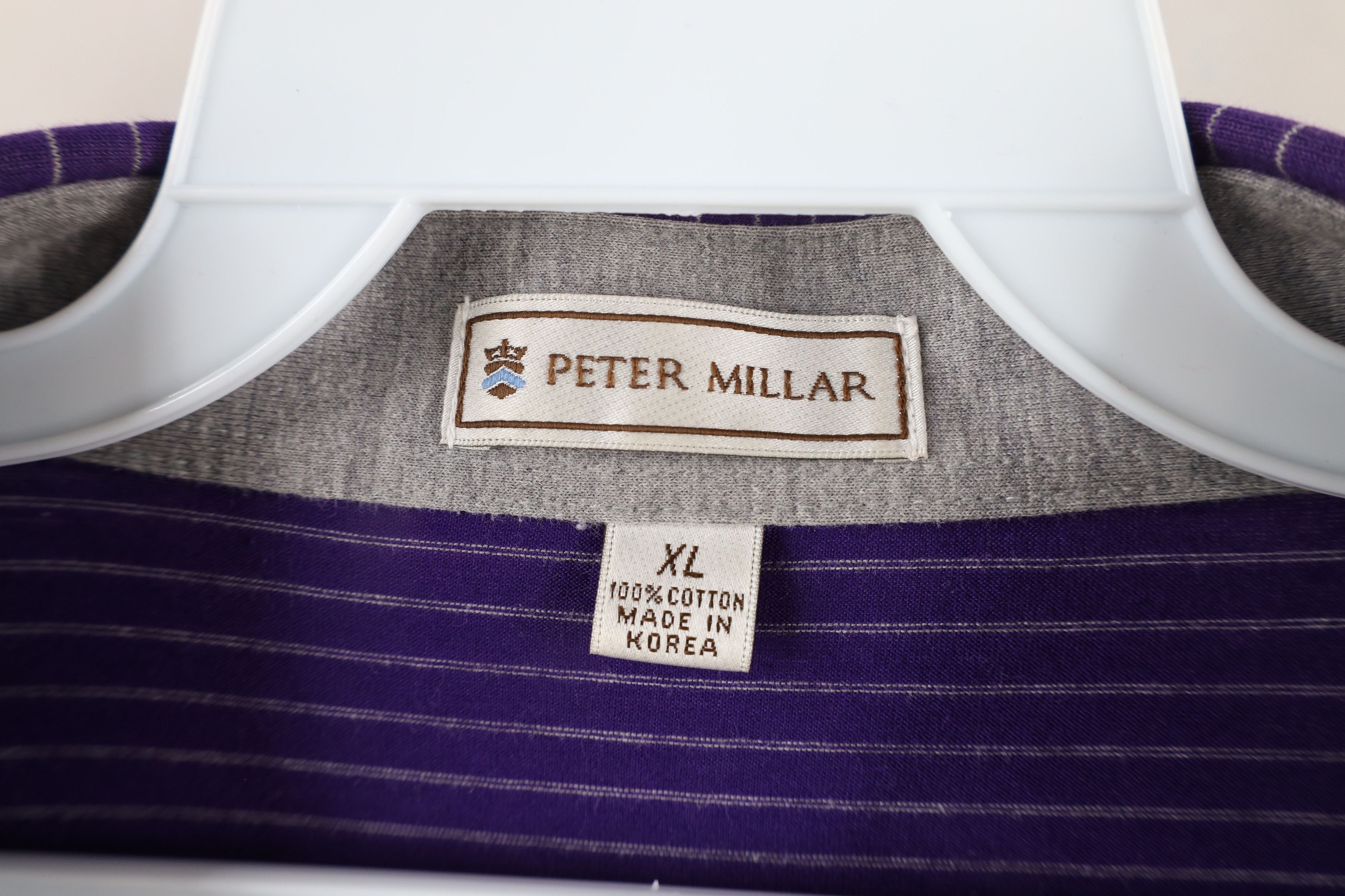 Peter Millar × Vintage Vintage Peter Millar Cotton Short Sleeve Golf Polo Shirt Size US XL / EU 56 / 4 - 6 Thumbnail