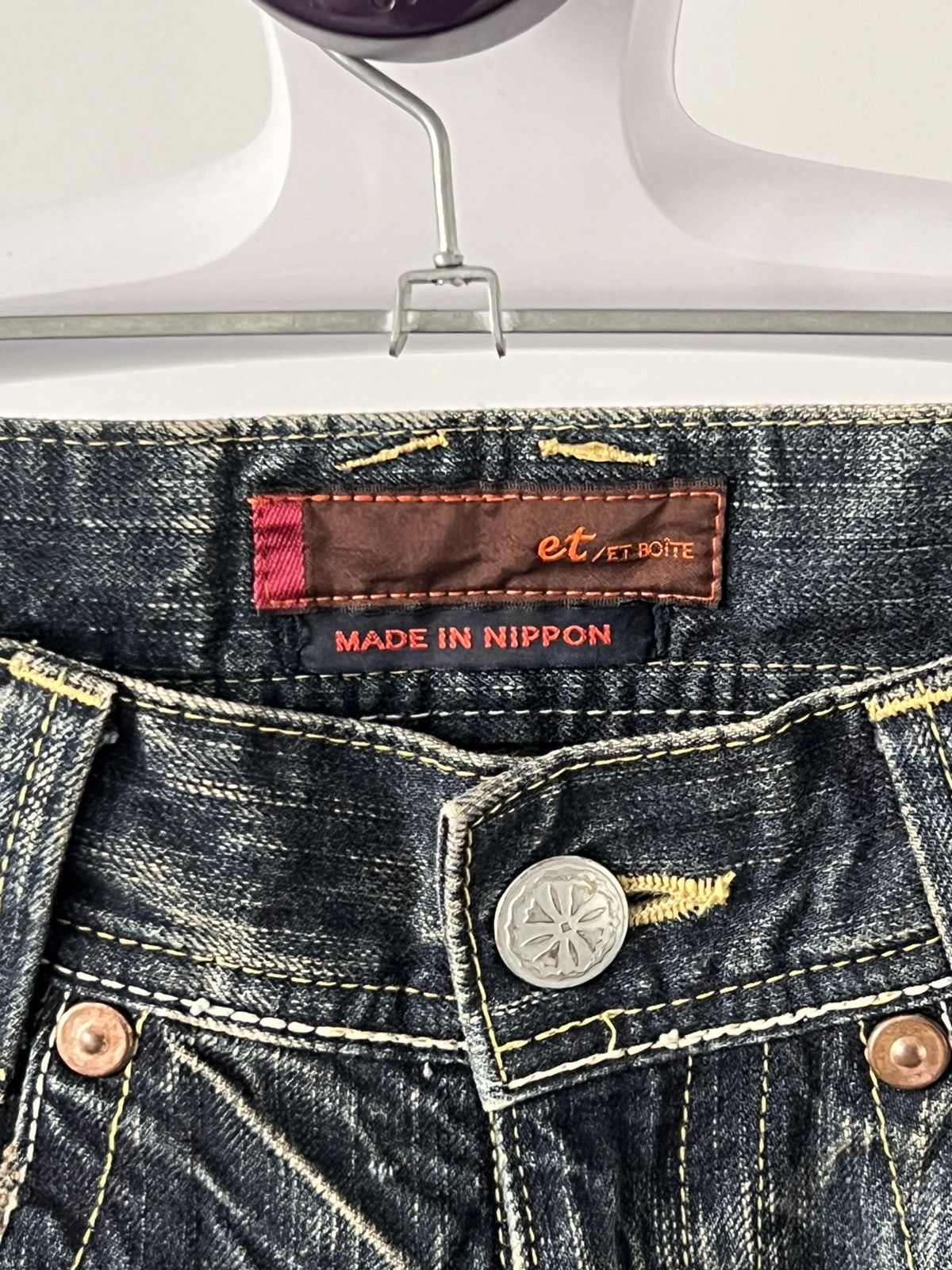 Japanese Brand P627 ET/ET BOITE FLARED DENIM MADE IN JAPAN Size US 30 / EU 46 - 8 Thumbnail