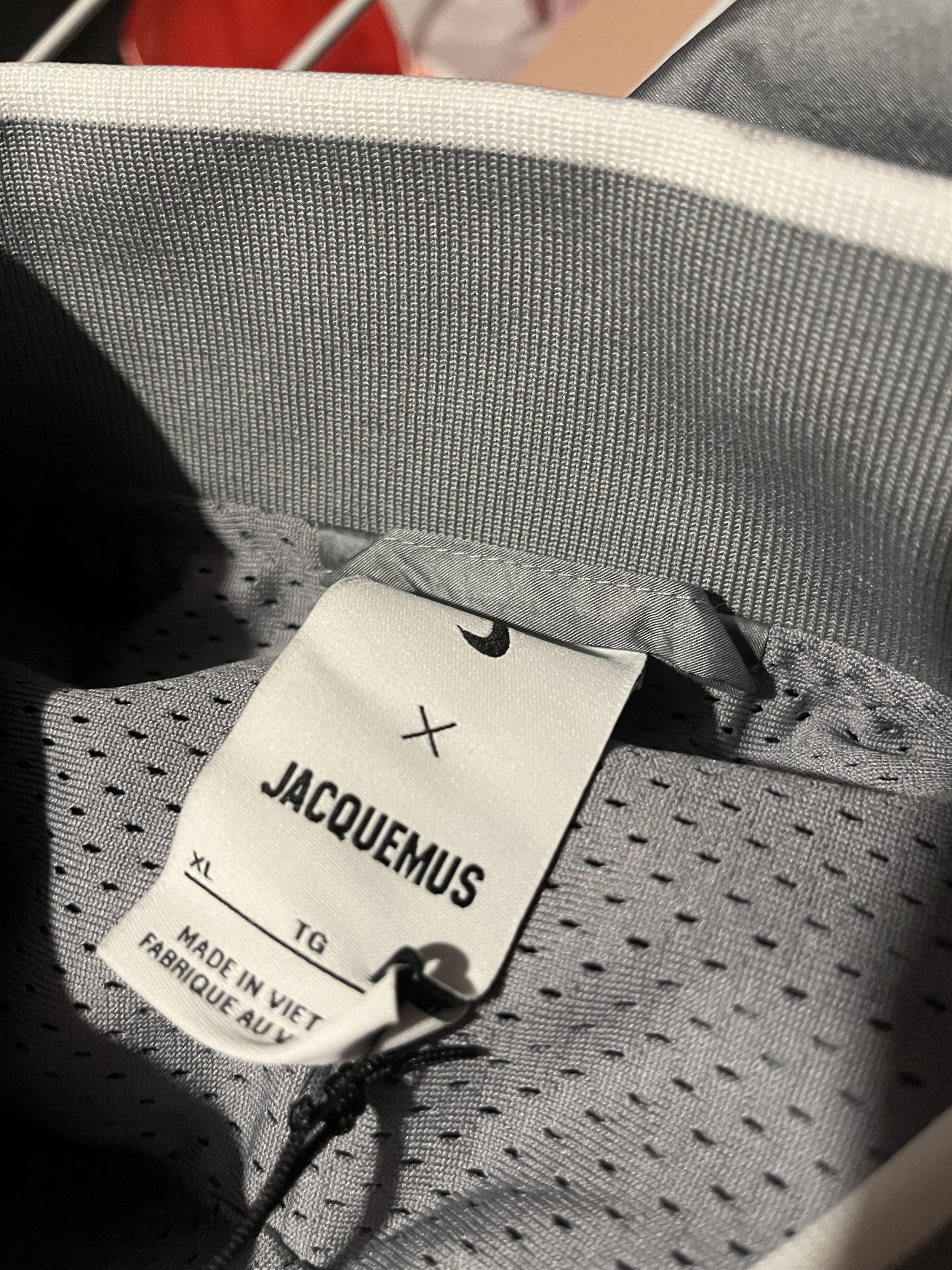 Jacquemus × Nike Track training silver grey unisex jacket xl Jacquemus Size US XL / EU 56 / 4 - 7 Thumbnail