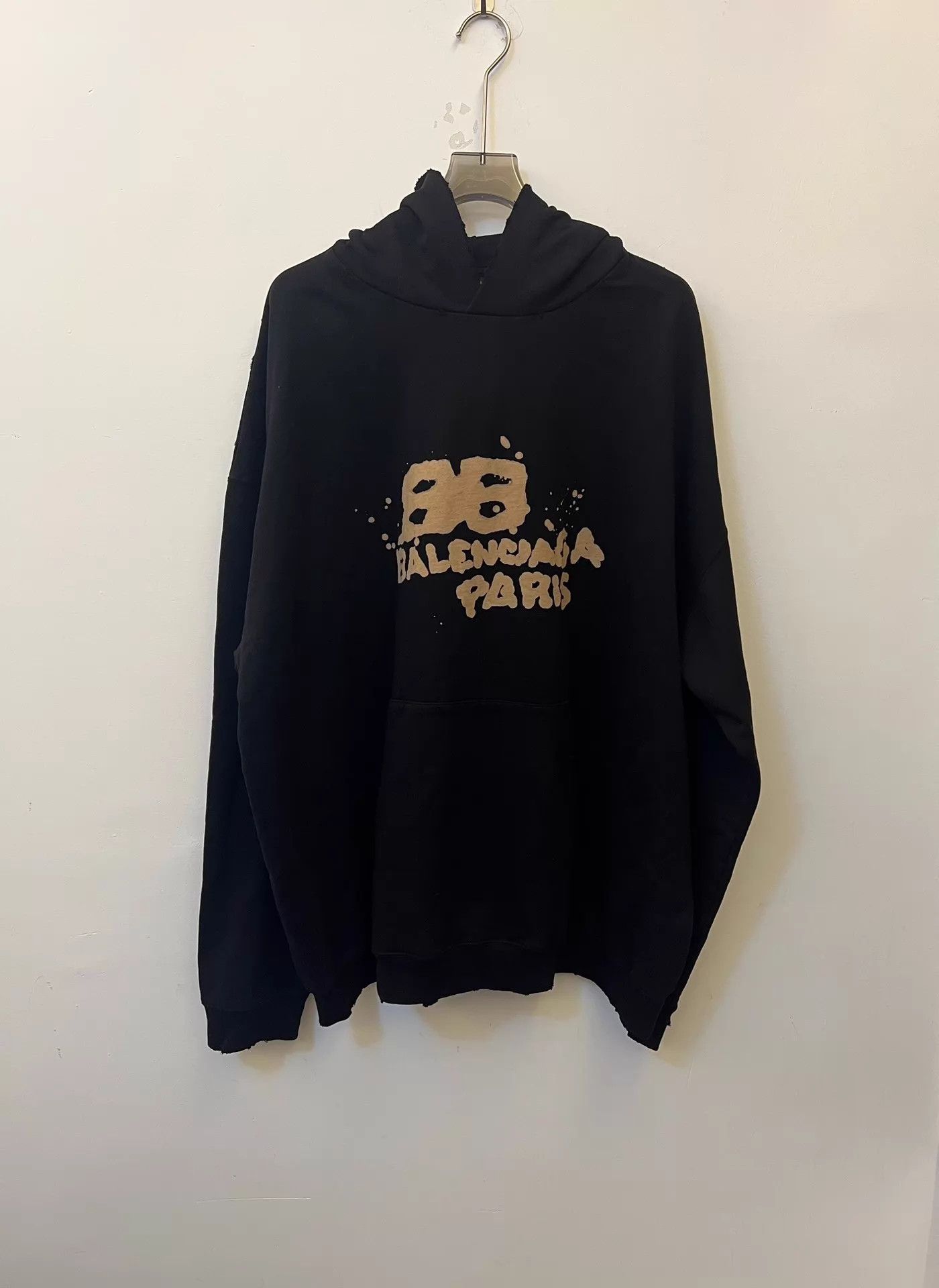 Balenciaga Balenciaga Logo Print Oversized Hoodie Men's M Size US M / EU 48-50 / 2 - 1 Thumbnail