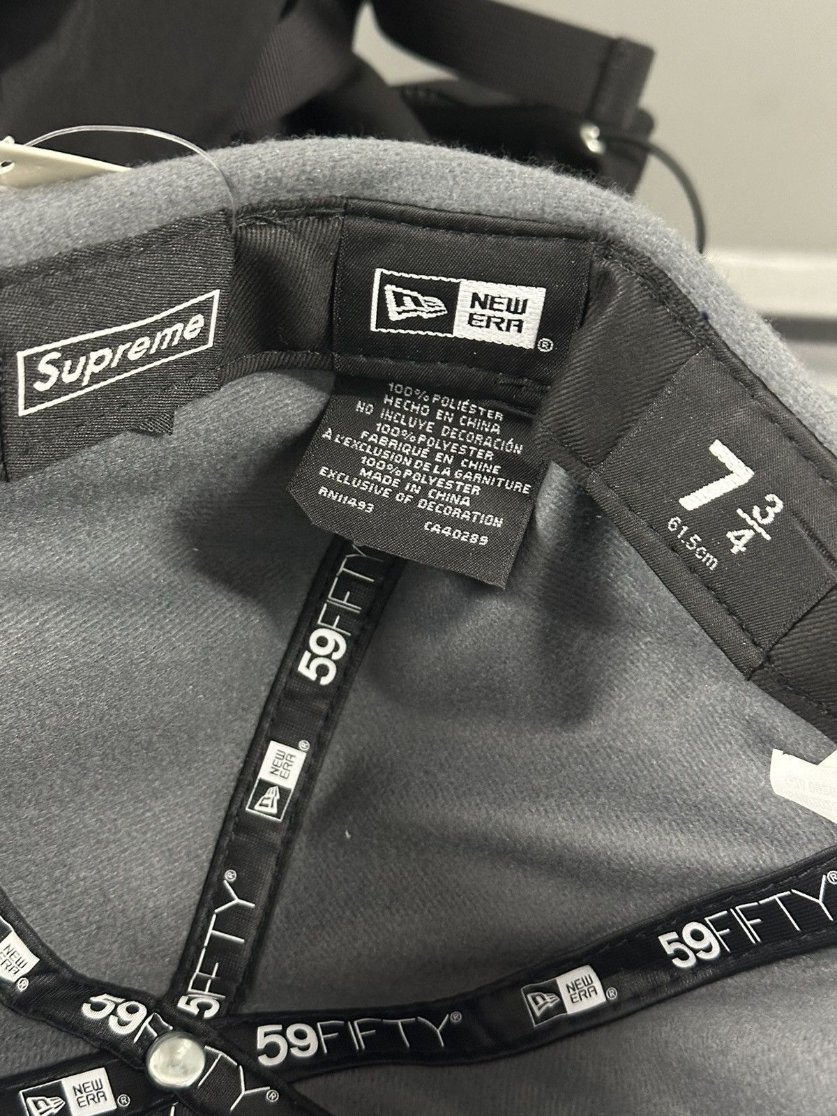 Goretex × New Era × Supreme Supreme Windstopper Earflap Box logo fitted Hat Size 7 3/4s Size 34 - 4 Thumbnail