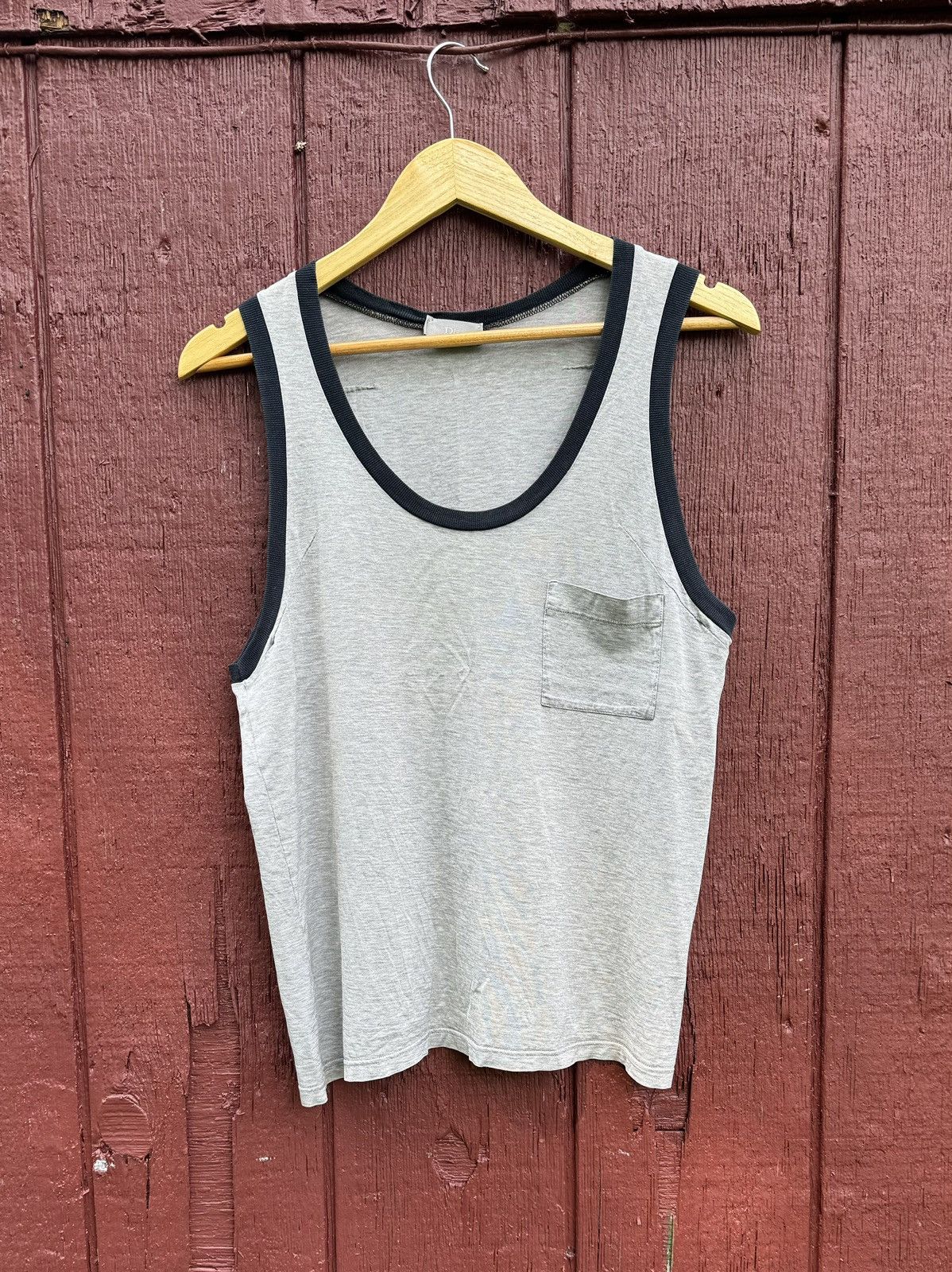トップス SS06 \"dior homme\"union jack mesh tank Dior × Hedi Slimane Archive! Dior Homme ss06 Union Jack mesh