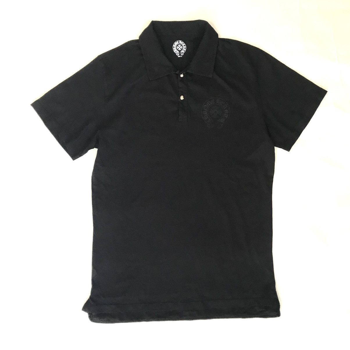 Chrome Hearts Chrome Hearts Polo Shirt with silver Cross Ball Buttons Size US S / EU 44-46 / 1 - 2 Thumbnail