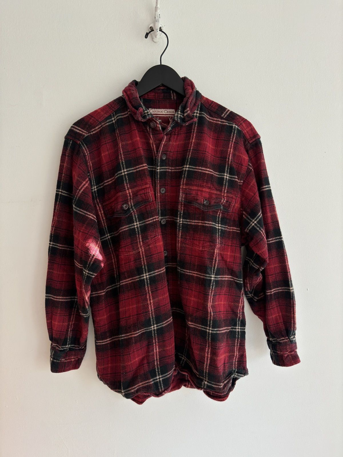 image of Vintage Red Caribou Creek Flannel, Men's (Size XL)