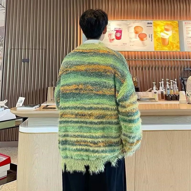 Japanese Brand × Vintage Colourfull sweater cardigan Size US L / EU 52-54 / 3 - 2 Thumbnail