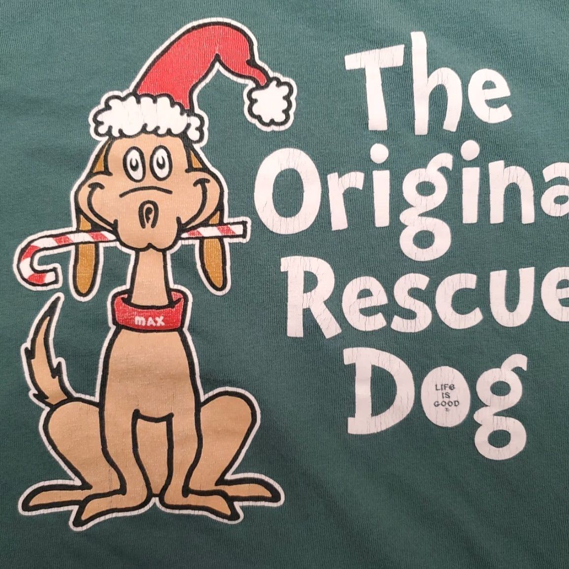 Life is Good Life is Good Shirt Men S Green Dog Lover Max Crusher Crewneck Casual Max Tee Size US S / EU 44-46 / 1 - 3 Thumbnail