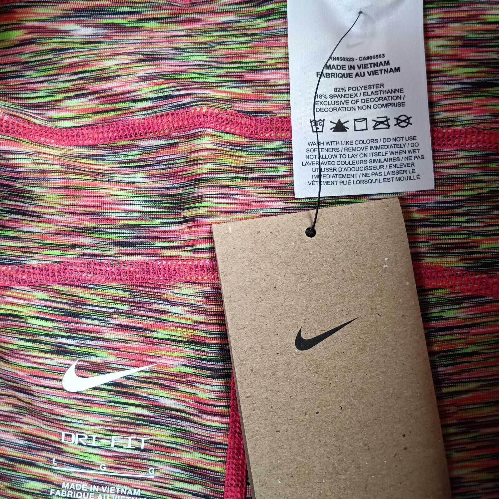 Nike Nike Women's L Large Pro 3'' Athletic Training Shorts Multi Size 32" / US 10 / IT 46 - 2 Thumbnail