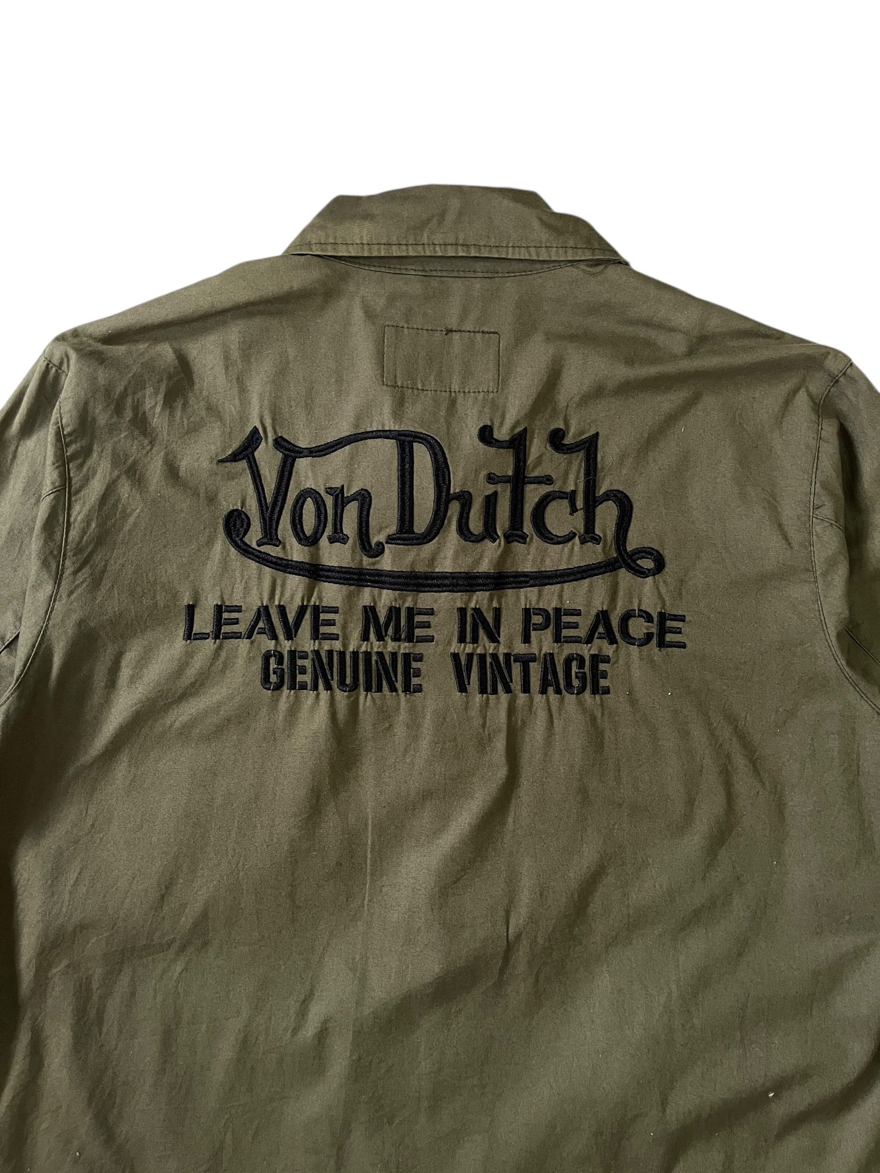 Von Dutch Von Dutch Olive Green 3 Quarter Sleeves Size US L / EU 52-54 / 3 - 7 Thumbnail