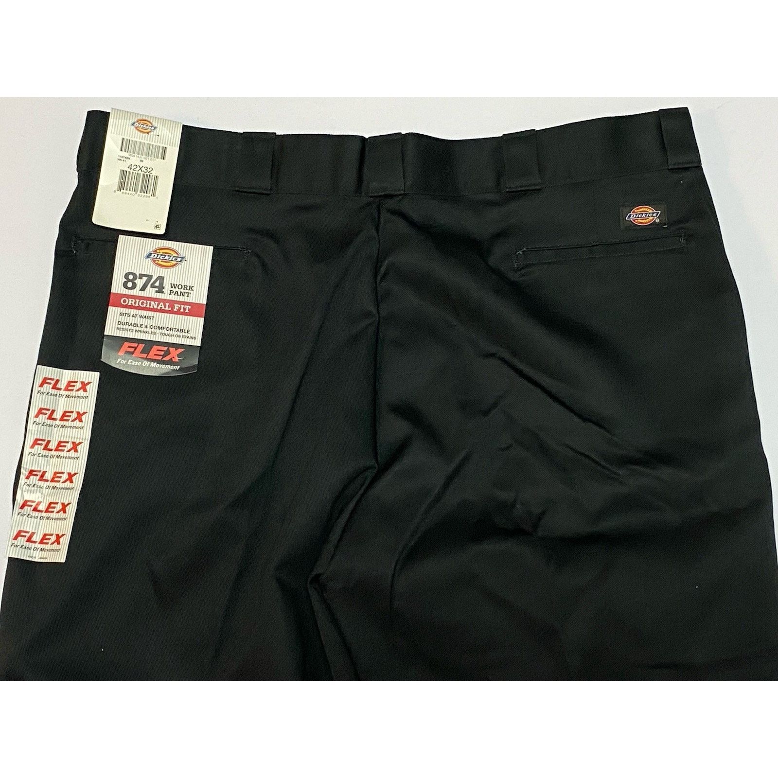 Dickies Dickies 874 Men’s Black Regular Fit Work Pants 42x32 New! Size US 42 / EU 58 - 10 Thumbnail