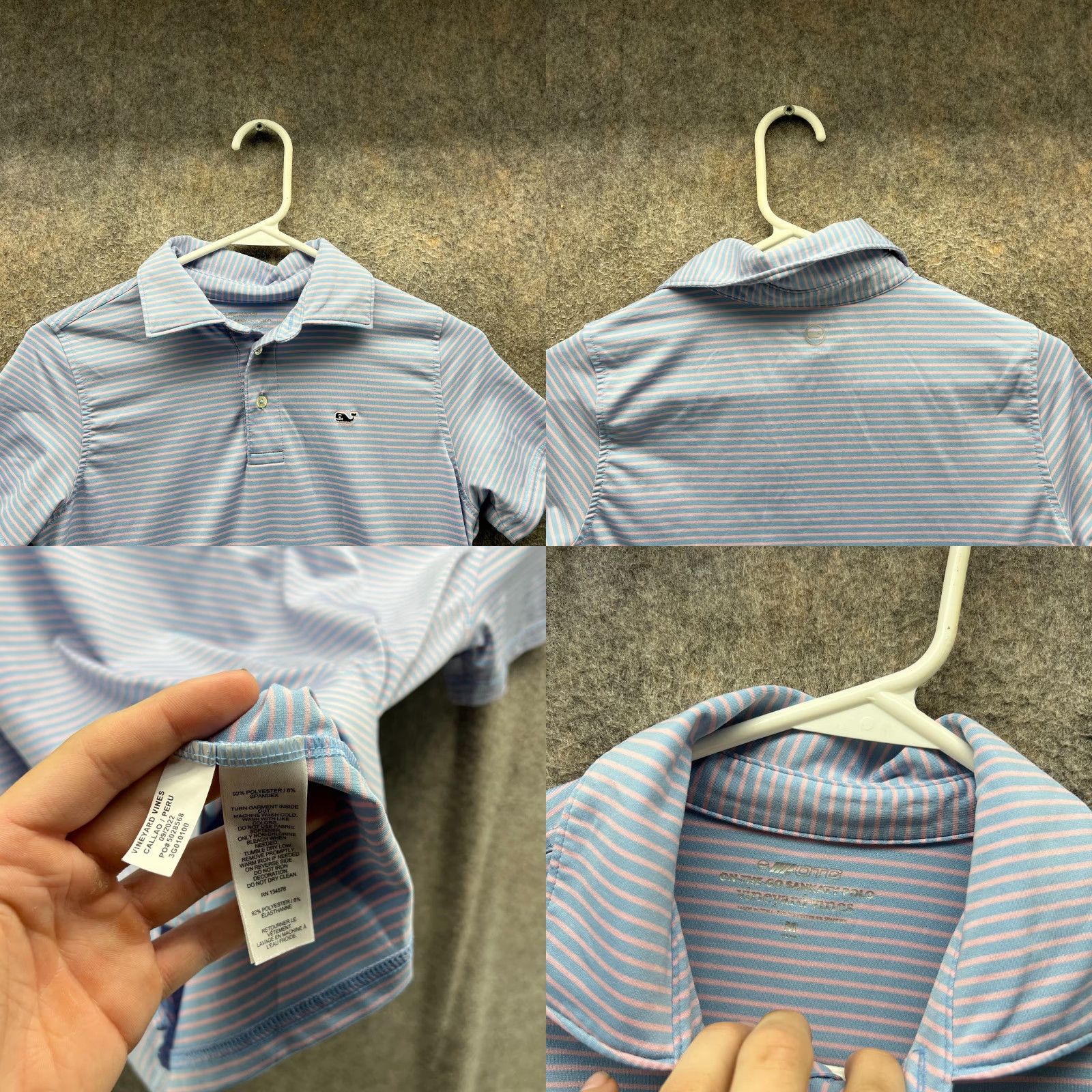 Vineyard Vines Vineyard Vines Polo Shirt Womens Medium Blue Stripes Sankaty OTG On The Go Polo Shirt Womens Medium Blue Stripes Sankaty OTG On The Go Size M / US 6-8 / IT 42-44 - 8 Thumbnail