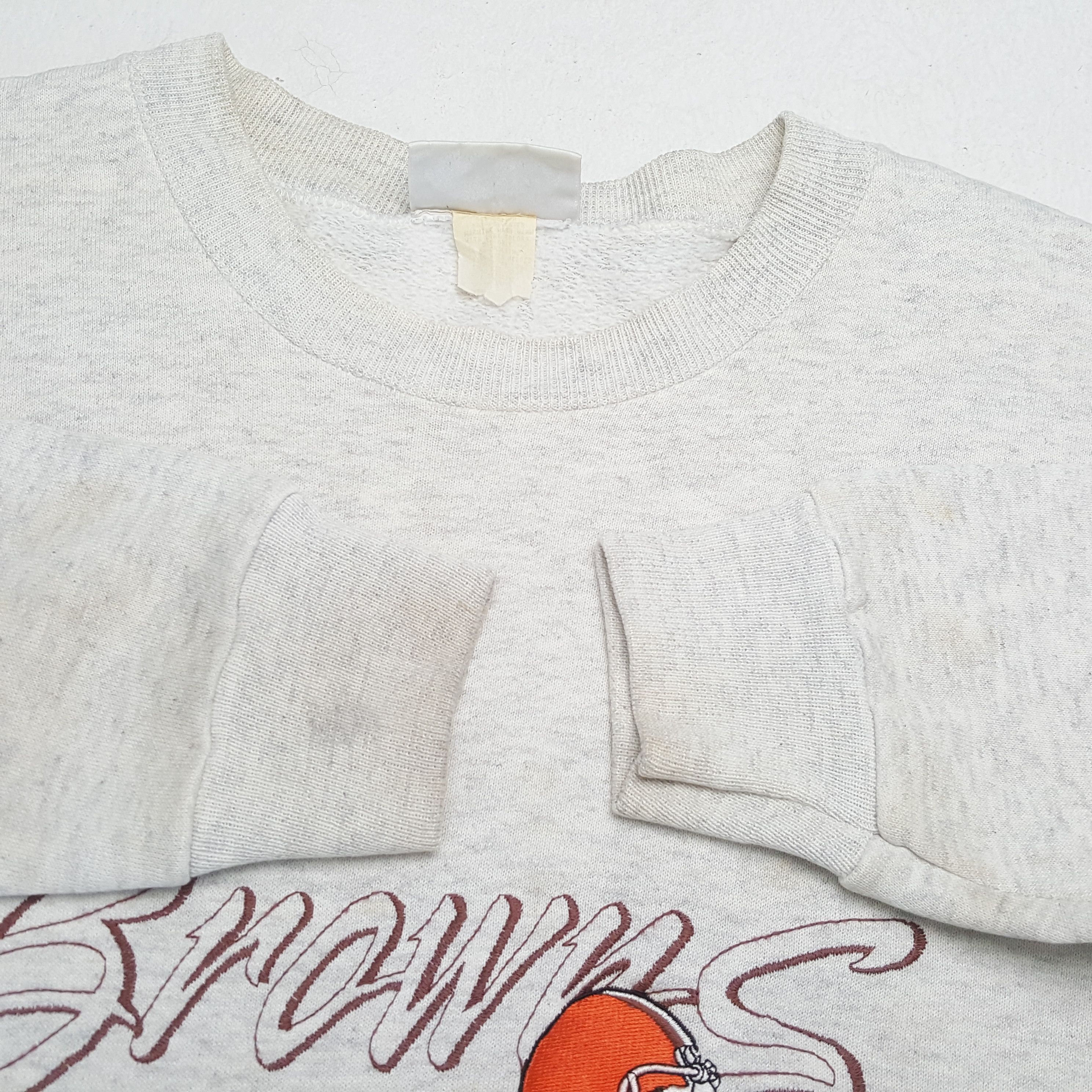 NFL × Vintage Vintage BROWNS American Football NFL Team Sweatshirt Size US XL / EU 56 / 4 - 8 Thumbnail