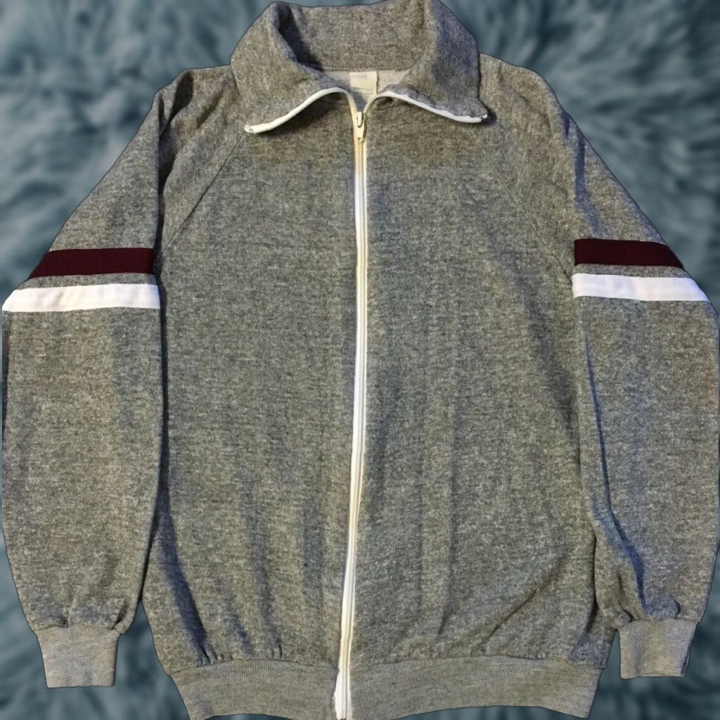 Vintage VINTAGE Physical Education Sweatshirt Jacket Zip Gray S USA 80s 90s Biker Punk Skate Surf Grunge Army Classic Vintage 80s 90s Mens Sweatshirt Size US S / EU 44-46 / 1 - 1 Thumbnail