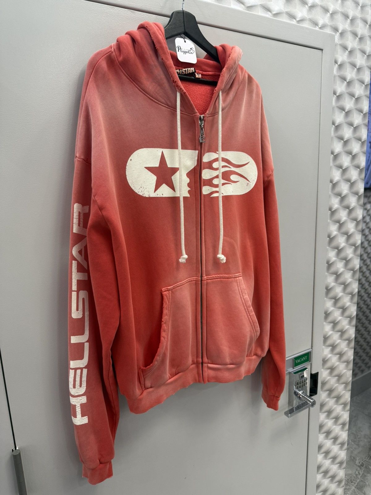 HELLSTAR Hellstar Red Washed Zip Up Hoodie Size US L / EU 52-54 / 3 - 2 Thumbnail