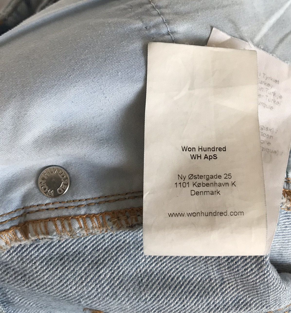 Won Hundred Won Hundred Pearl Jeans Distressed Blue Size 27" / US 4 / IT 40 - 11 Thumbnail