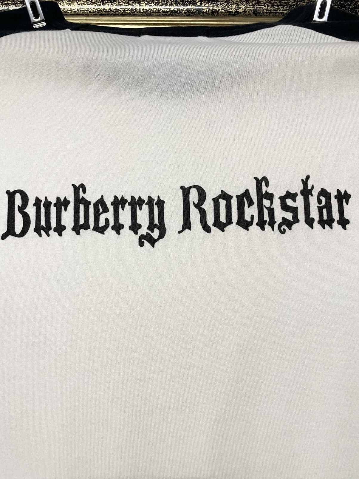 Burberry Vintage Designer Burberry Black Label Rockstar Faded Tshirt Size US S / EU 44-46 / 1 - 8 Thumbnail