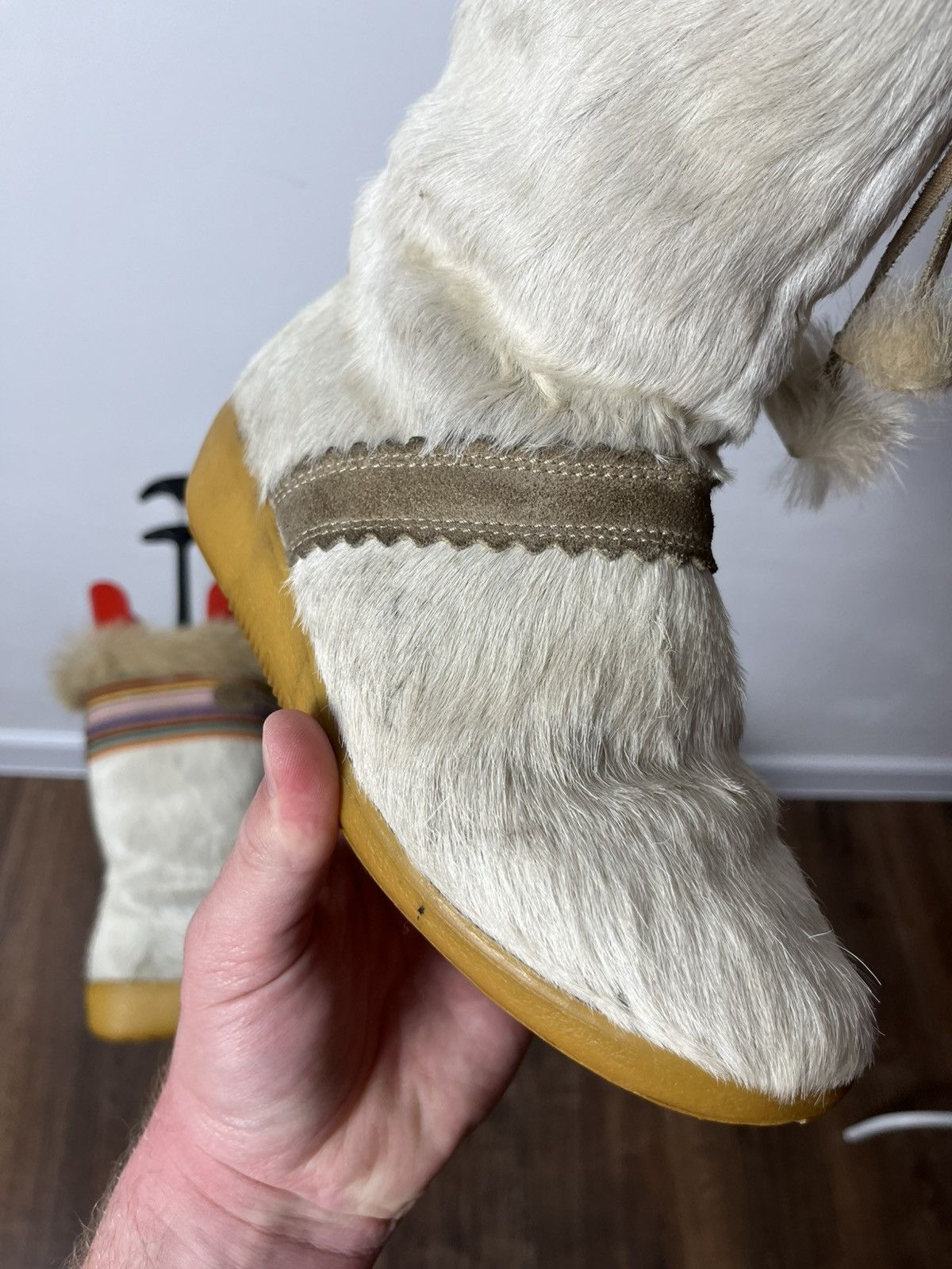 Japanese Brand Tecnica Fur Winter Boots Pony Hair Made in Italy Size 37–38 Size US 6.5 / IT 36.5 - 10 Thumbnail