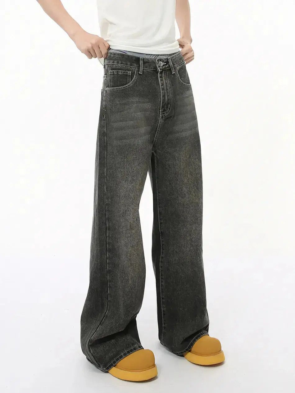 Japanese Brand Retro straight tube loose casual jeans Size US 32 / EU 48 - 4 Thumbnail