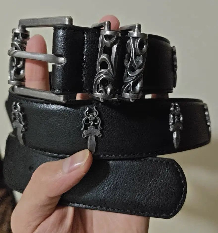Japanese Brand × Vintage Retro punk rock y2k genuine leather belt Size ONE SIZE - 5 Thumbnail