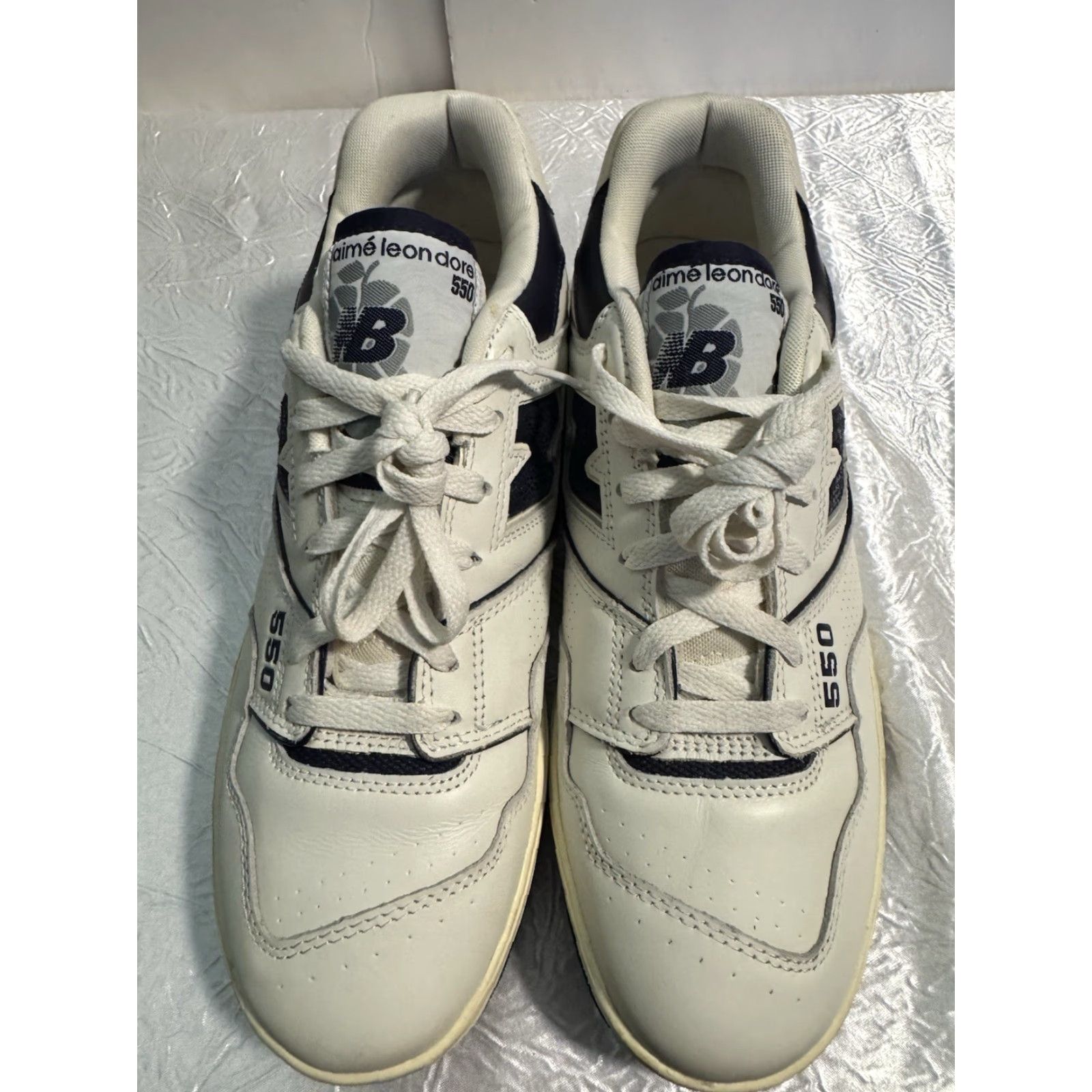 New Balance New Balance 550 x Aime Leon Dore White/Navy 2020 BB550ALF Size 10 No Box Mens Size US 10 / EU 43 - 5 Thumbnail