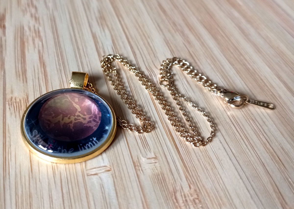 Hysteric Glamour × Japanese Brand × Vintage Punk Tiny Planet Venus Stainless Steel Gold Necklace Unique Size ONE SIZE - 4 Thumbnail