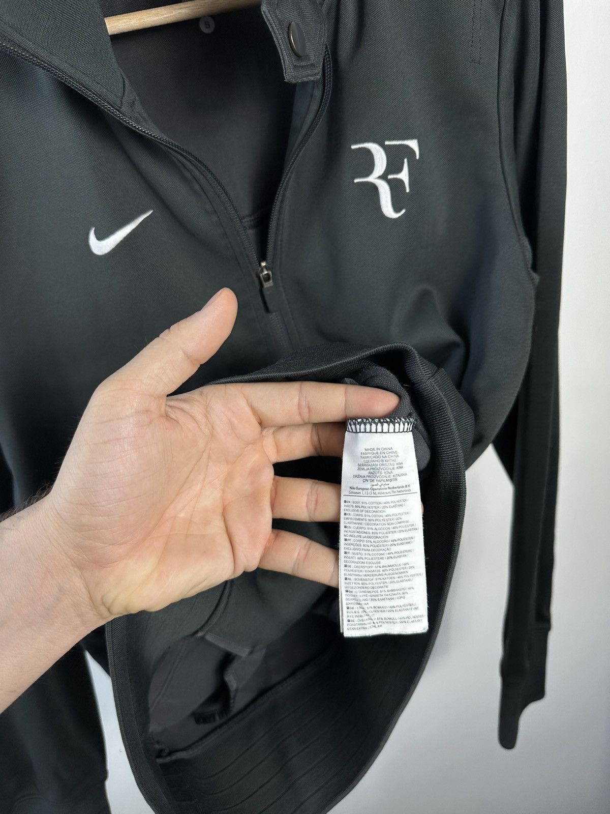 Nike Nike Court Roger Federer RF Track Jacket Dri-Fit Black Small Size US S / EU 44-46 / 1 - 6 Thumbnail
