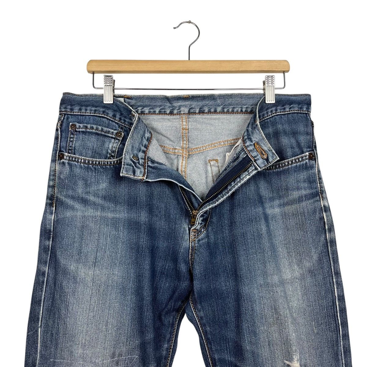 Edwin Vintage Edwin Sashiko Rare Design Workwear Denim Jeans Size US 34 / EU 50 - 8 Thumbnail