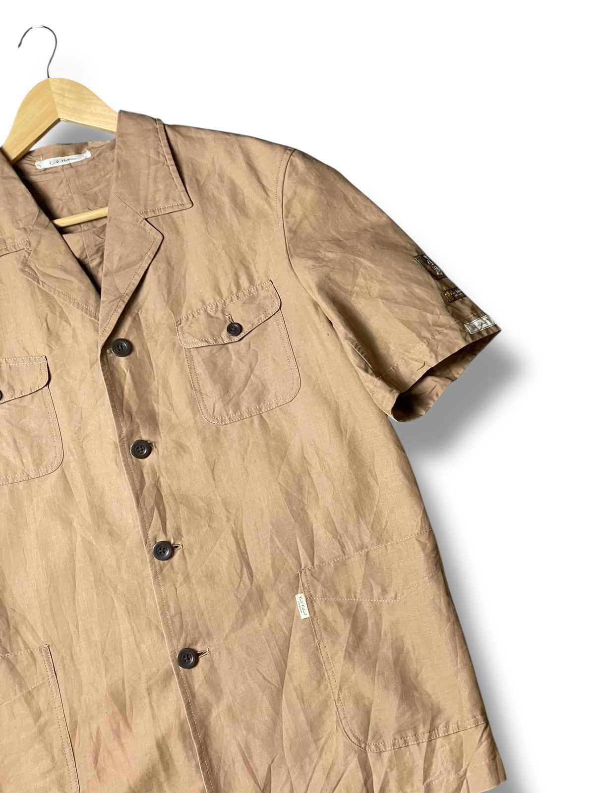 Japanese Brand × Karl Helmut × Vintage Karl Helmut Short Sleeve Buttoned Jacket (108) Size US S / EU 44-46 / 1 - 3 Thumbnail