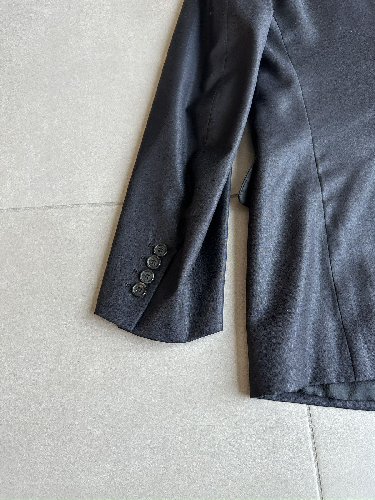 Dior × Hedi Slimane Dior Homme SS07 Glossy super 100’s wool blazer Size US M / EU 48-50 / 2 - 9 Thumbnail