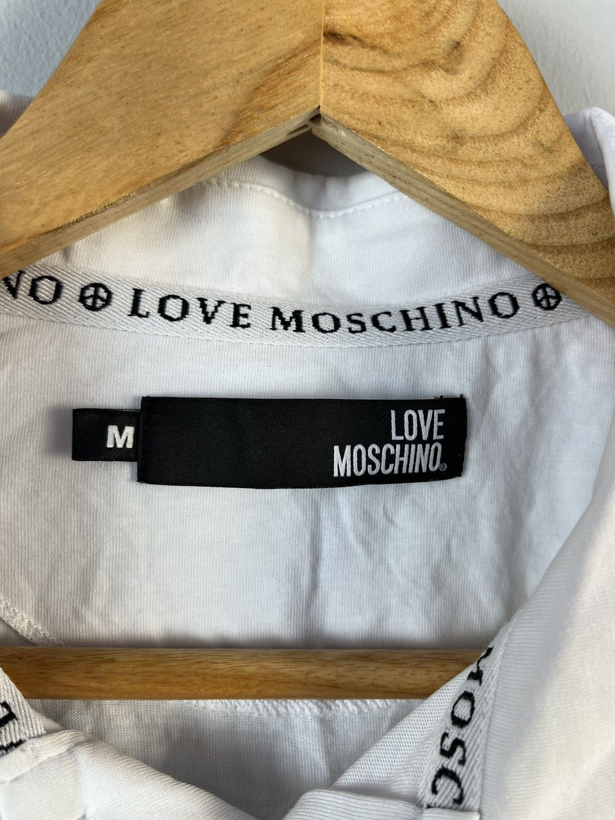 Moschino Love Moschino Luxury Metal Logo Cotton Polo Size US M / EU 48-50 / 2 - 10 Thumbnail
