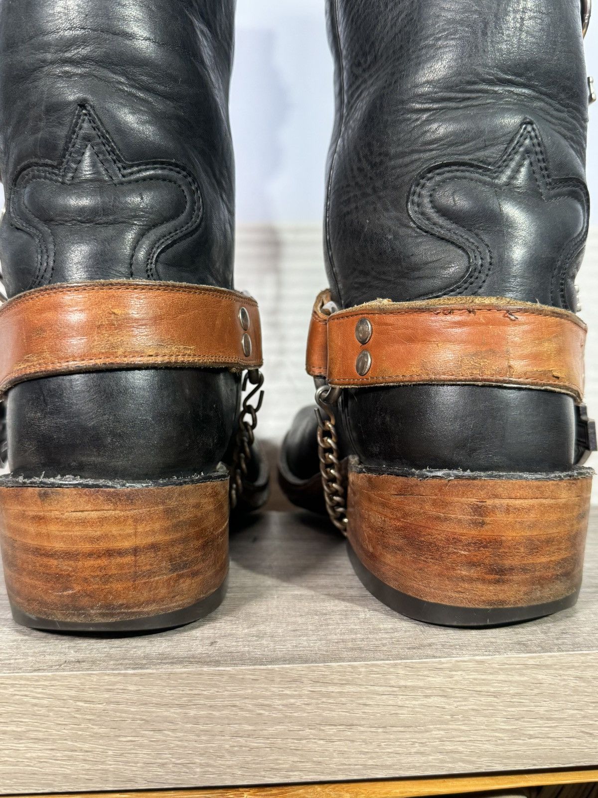 Other Bowman’s Wilson Boot Co Vintage H-D Harness Boots Size 8.5 D Size US 8.5 / EU 41-42 - 6 Thumbnail