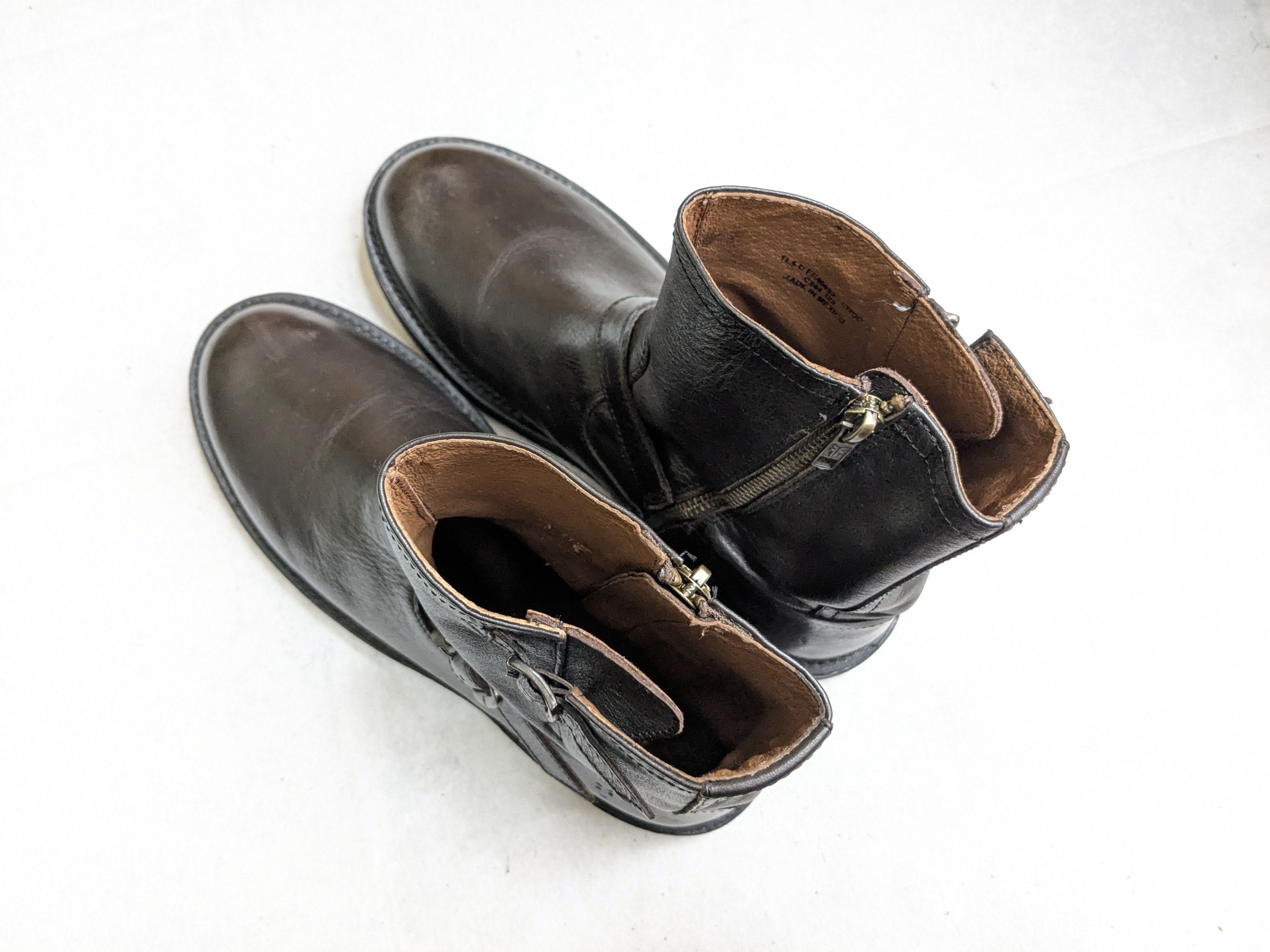 Frye Frye Engineer Boots Brown Leather 11.5 Motorcycle Biker Size US 11.5 / EU 44-45 - 14 Thumbnail
