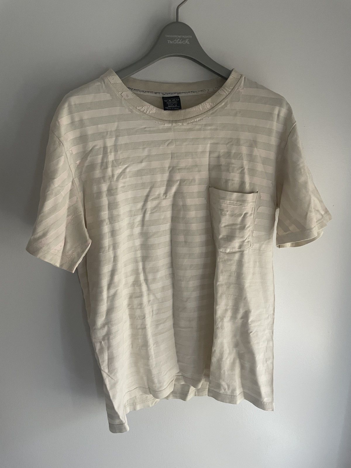 Number (N)ine S/S 2009 Striped Texture T-Shirt Size US M / EU 48-50 / 2 - 4 Thumbnail