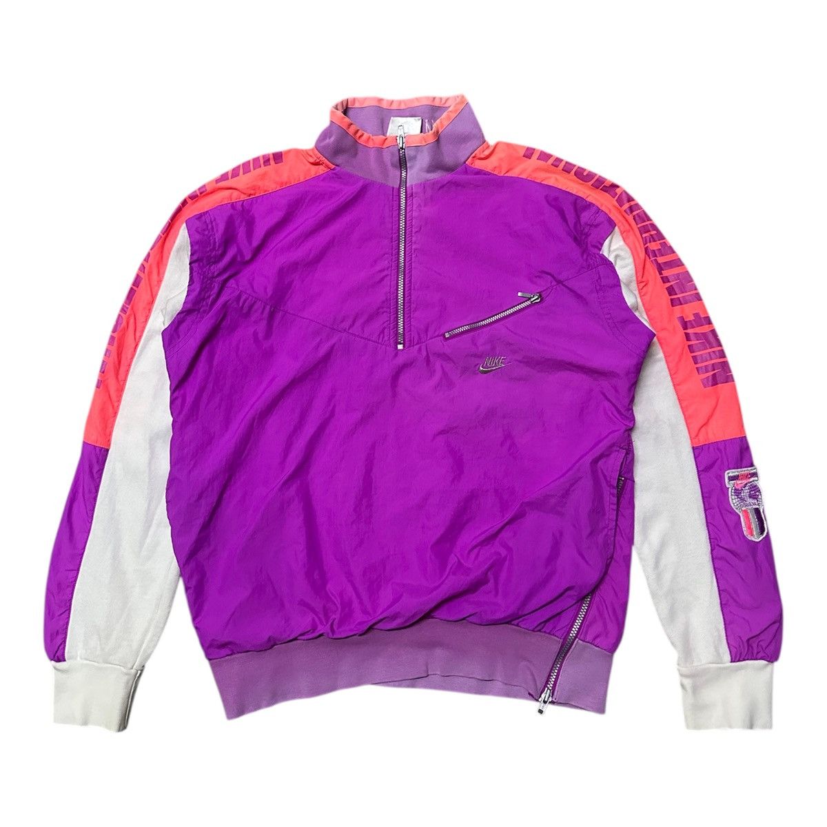 Nike Vintage 90s Nike international halfzipper windbreaker jacket Size US M / EU 48-50 / 2 - 2 Thumbnail