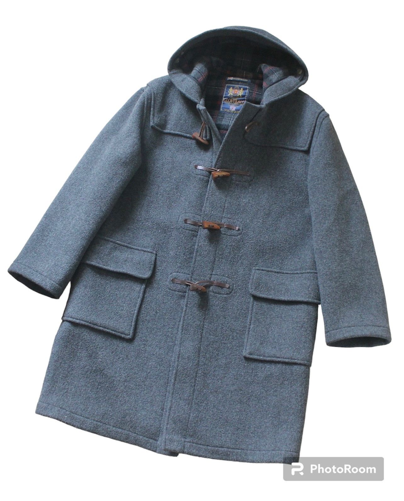 Gloverall × Vintage ☃️ WINTER VINTAGE GLOVERALL HEAVY WOOL HERRING BONE HOODIES Size US L / EU 52-54 / 3 - 1 Thumbnail