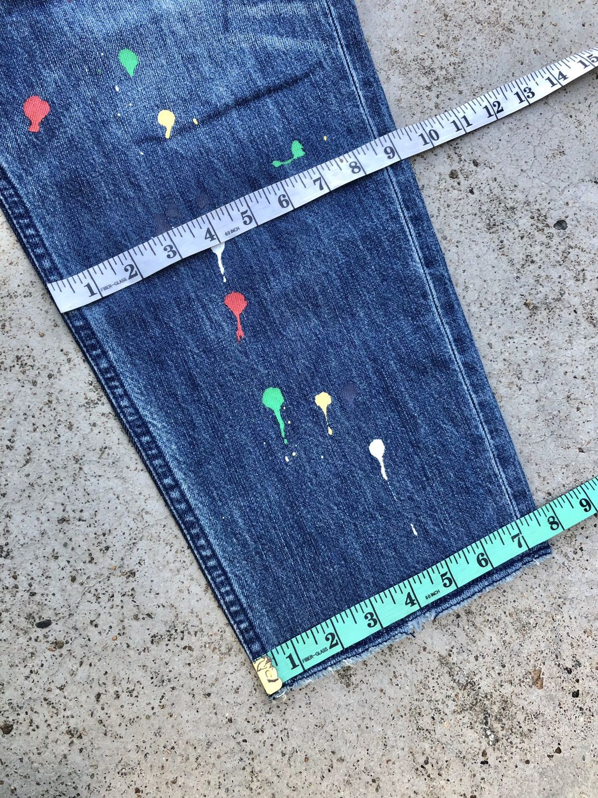 Japanese Brand NIKO AND SPLATTERED PAINT JEANS Size 29" - 7 Thumbnail