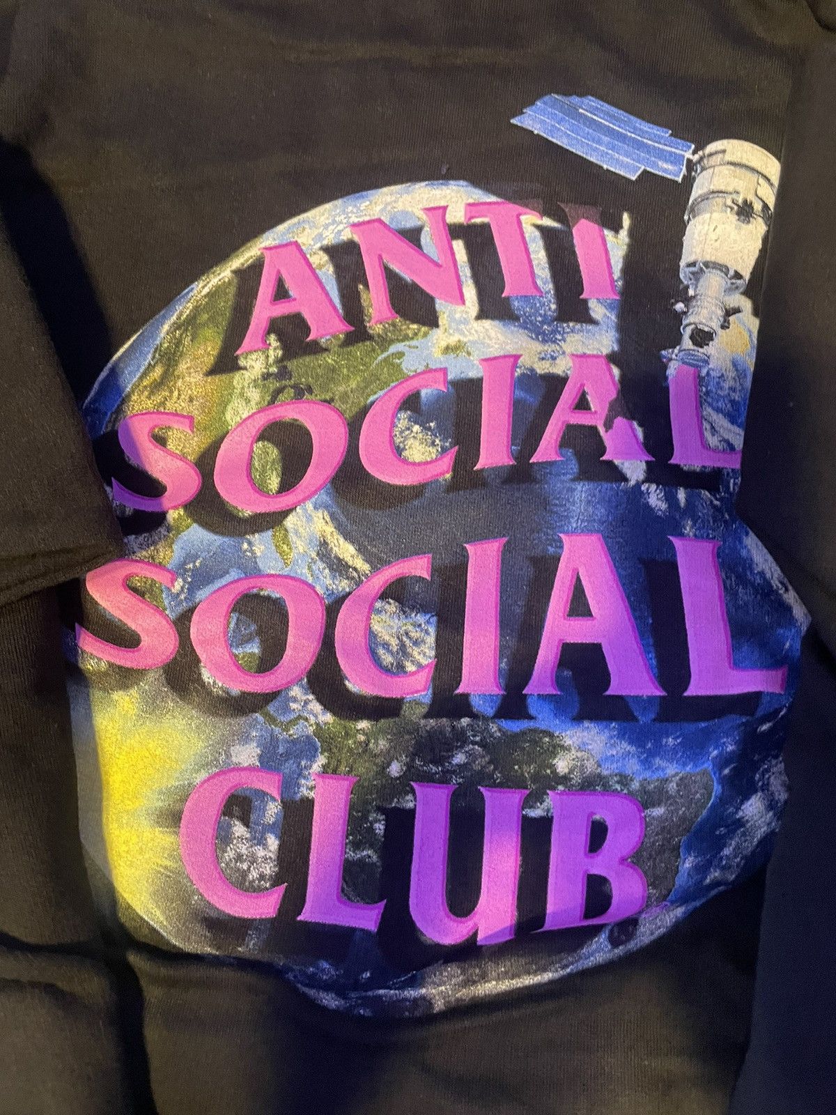 image of Anti Social Social Club Assc Worldwide Hoodie in Black, Men's (Size Medium)
