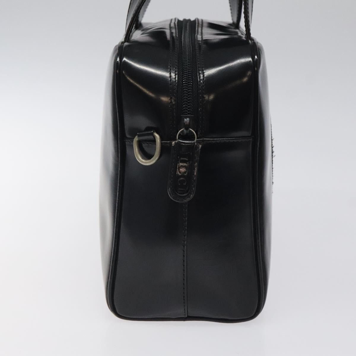Gucci GUCCI Handbag Patent Leather Black Silver 000 1274 000 1274 Size ONE SIZE - 4 Thumbnail
